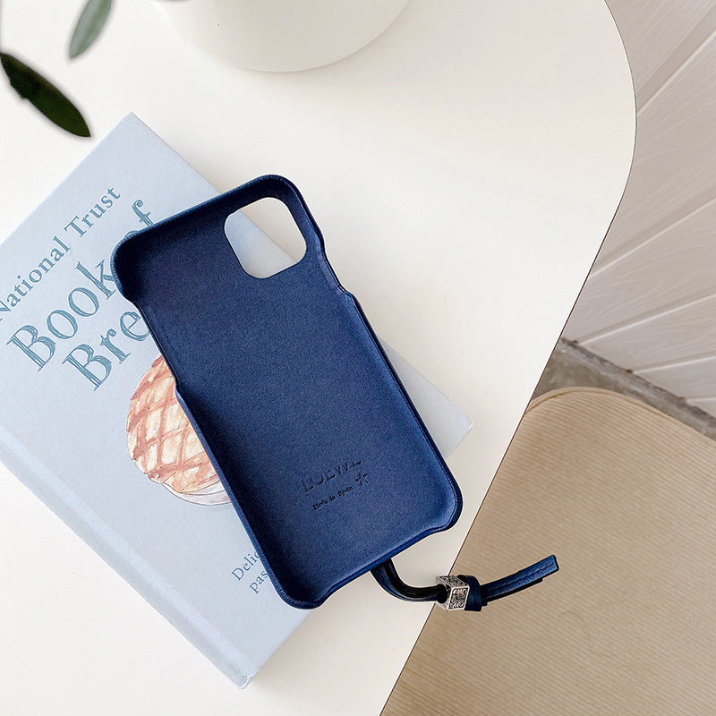 Three Bread Leather Wrist Strap Phone Case - tallpapa