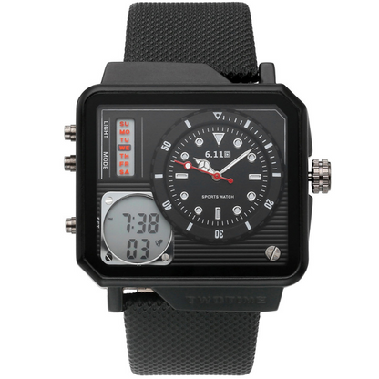 Men's watch multi-function sports watch belt watch electronic watch