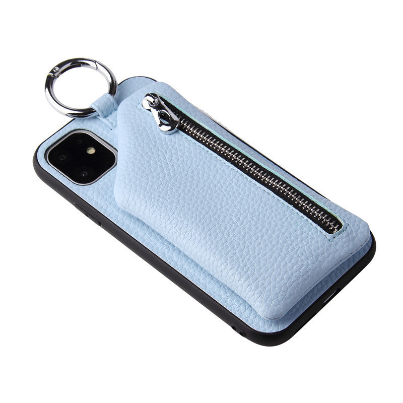Compatible WithApple, Compatible WithApple , PU Leather Strap Cord Coin Purse Phone Cases ForiPhone XR X XS 12PRO 11 PRO MAX 7 8 PLUS SE Crossbody Neck Lanyard Wallet Cover - tallpapa