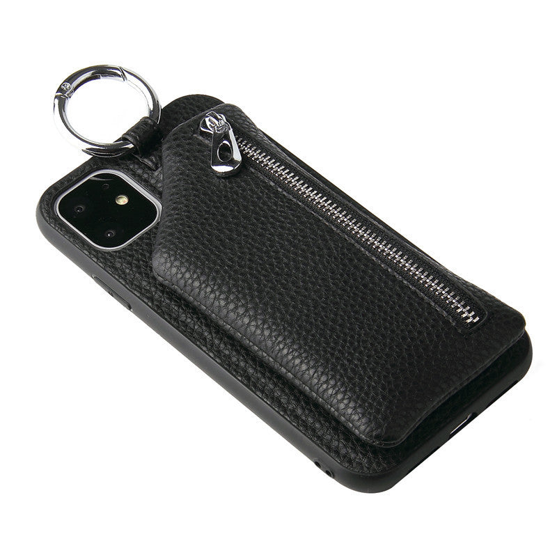 Compatible WithApple, Compatible WithApple , PU Leather Strap Cord Coin Purse Phone Cases ForiPhone XR X XS 12PRO 11 PRO MAX 7 8 PLUS SE Crossbody Neck Lanyard Wallet Cover - tallpapa