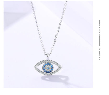 Sterling Silver Jewelry Atmospheric Eye Necklace Eye Pendant