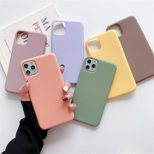 Multi Colors Matte Finish case Compatible With , Frosted Phone Case