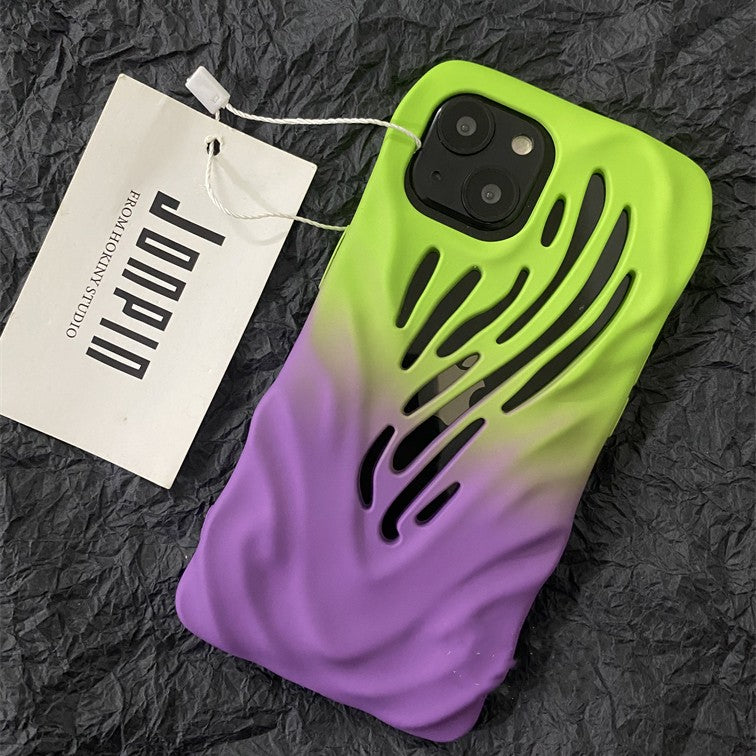 Titanium Gray Wind Hollowed Out Suitable For 1413 Phone Cases - tallpapa