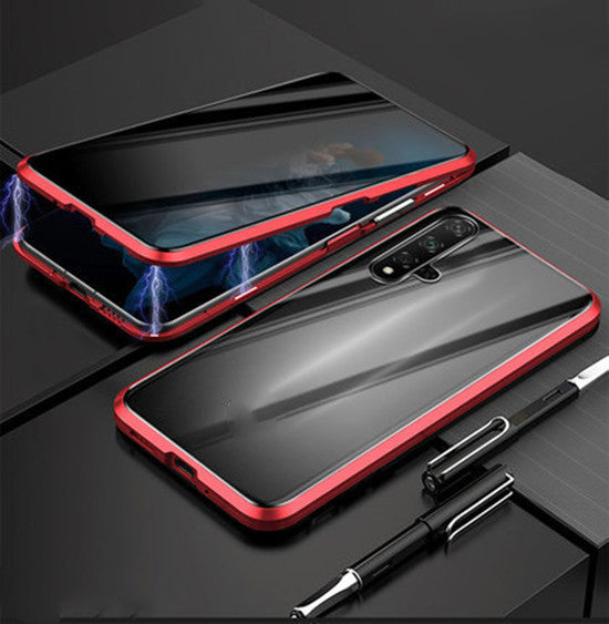 Phone Case Anti-peep Magnetic Protective Shell Magnetic Privacy Glass Case For Phone - tallpapa