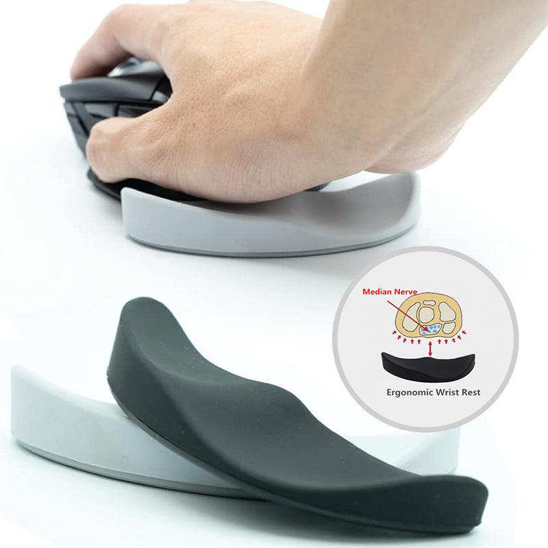 Ergonomic Mouse Wrist Rest Mouse Pads Silicon Gel Non-Slip Streamline Wrist Rest Support Mat Computer Mouse Pad For Office Gaming PC Accessories - tallpapa