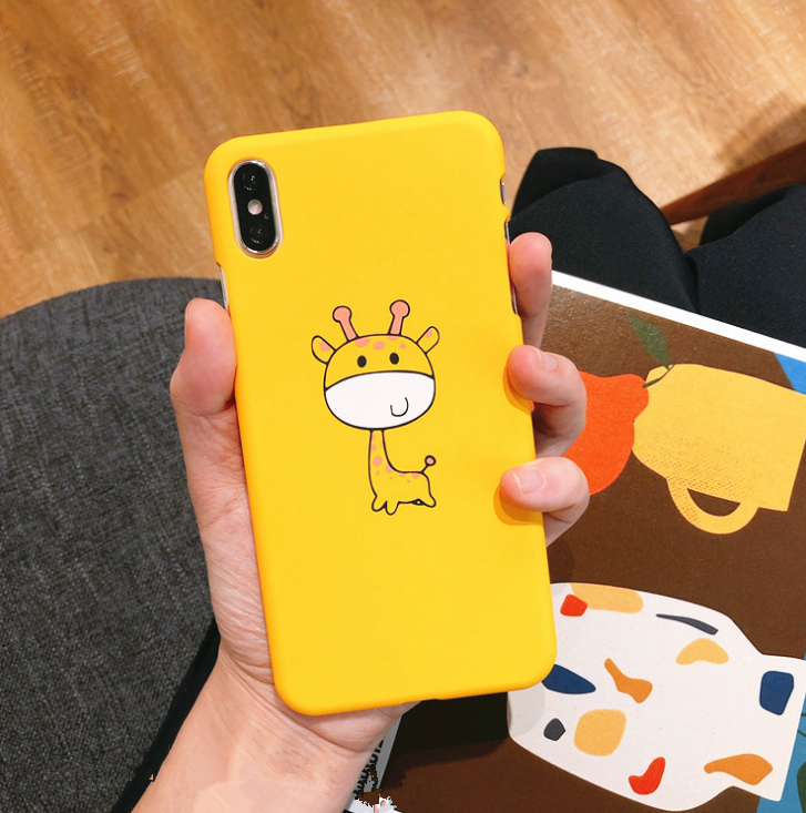 Compatible With Apple, Funny Cartoon Giraffe Phone Case For 7 8 Plus TPU Silicone Back Cover For X XR XS Max 6 6S Plus Soft Cases - tallpapa