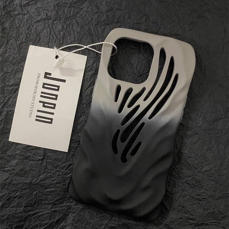 Titanium Gray Wind Hollowed Out Suitable For 1413 Phone Cases - tallpapa