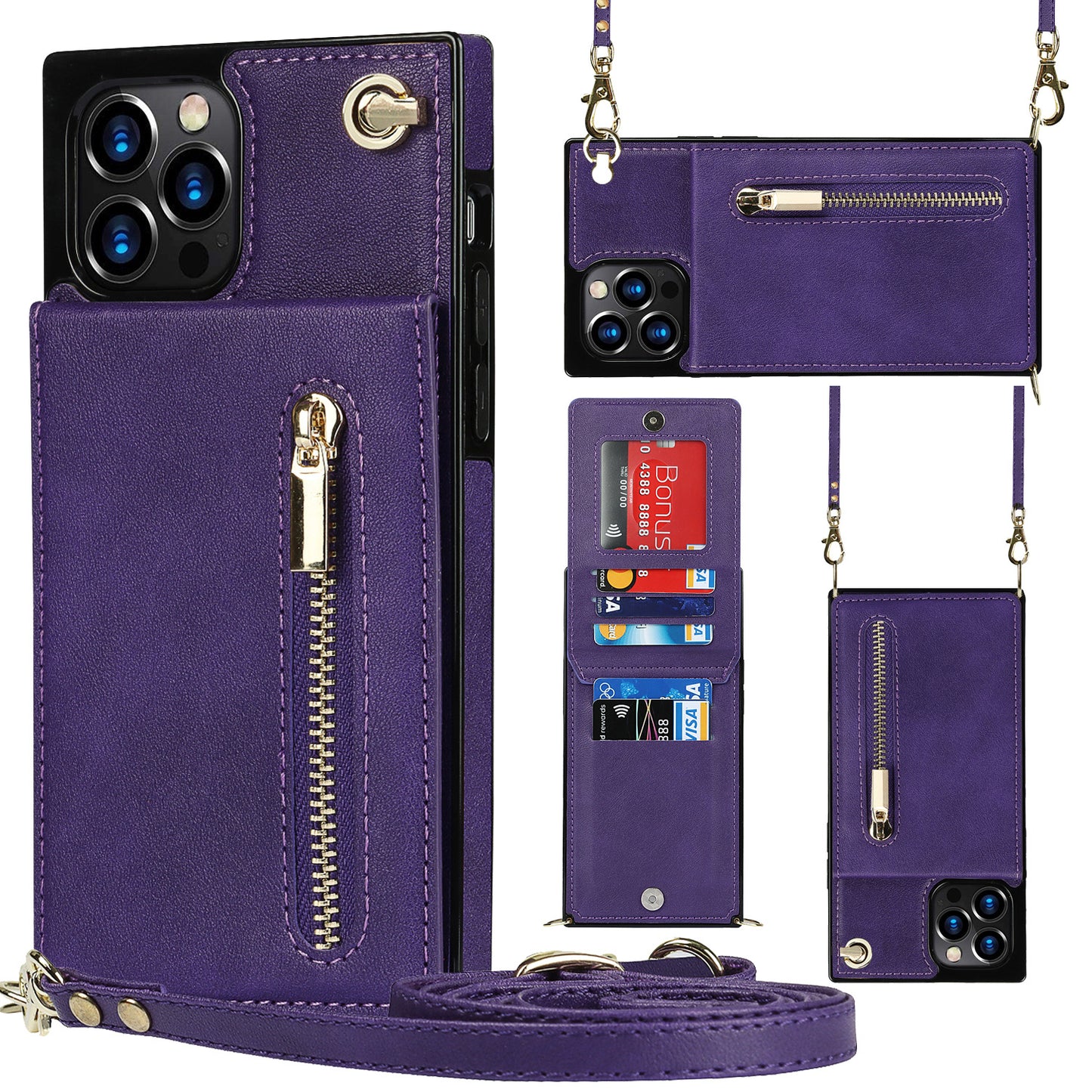 Zipper Phone Case Phone Case Crossbody - tallpapa