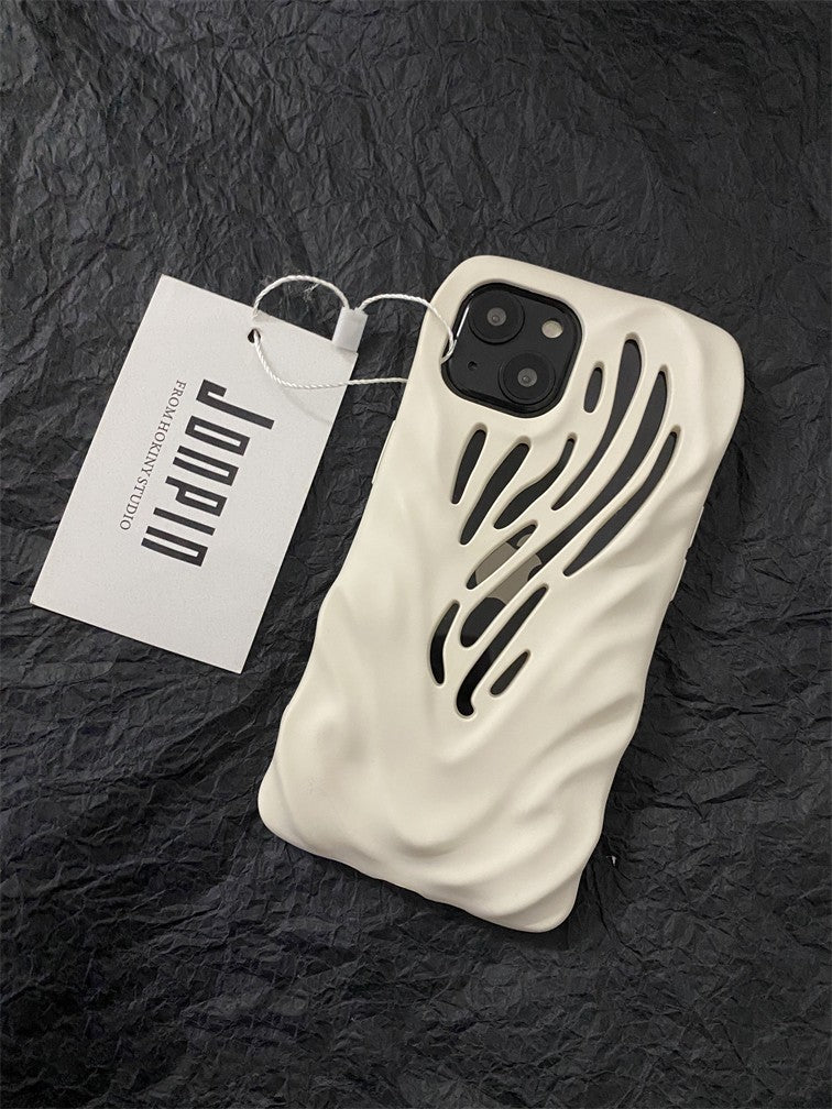 Titanium Gray Wind Hollowed Out Suitable For 1413 Phone Cases - tallpapa