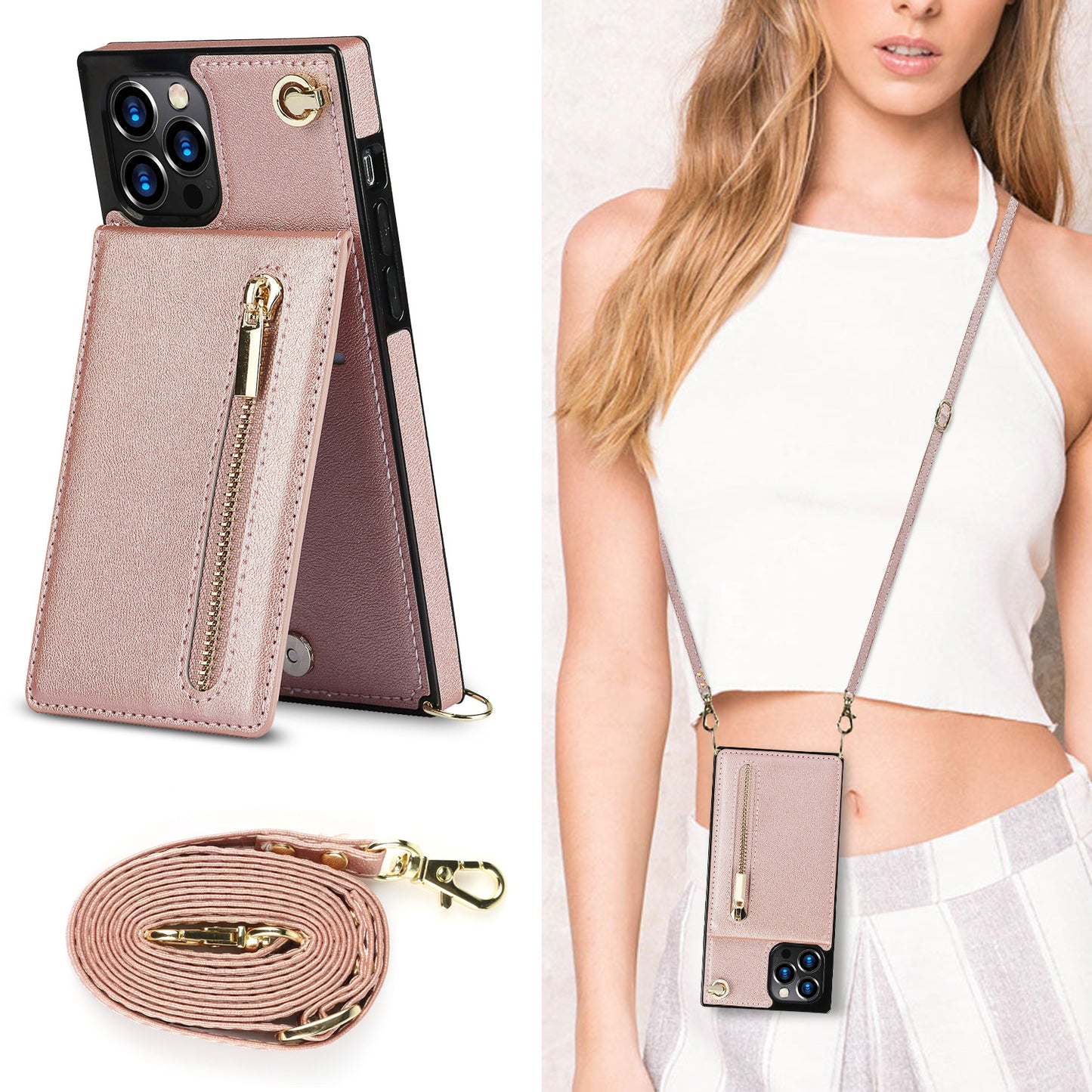 Zipper Phone Case Phone Case Crossbody - tallpapa
