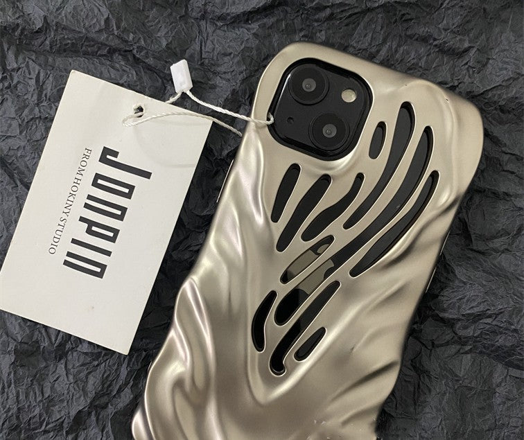Titanium Gray Wind Hollowed Out Suitable For 1413 Phone Cases - tallpapa