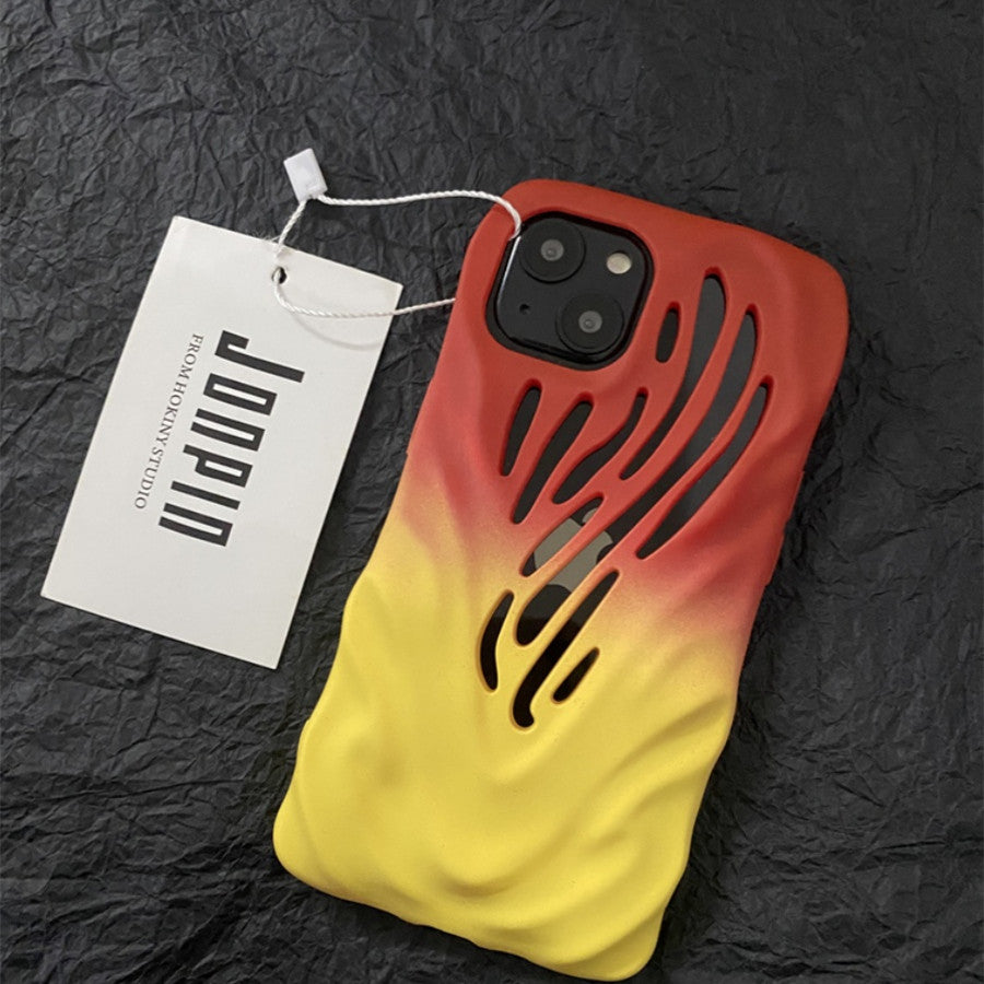 Titanium Gray Wind Hollowed Out Suitable For 1413 Phone Cases - tallpapa