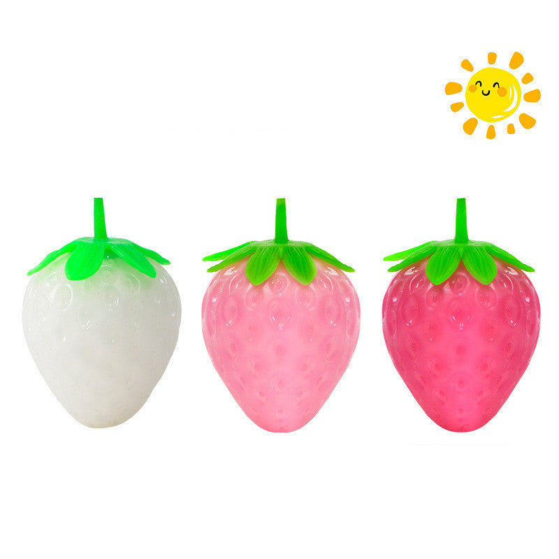 Tallpa Squishy Simulated Colorful Strawberry Squeezing Stress Relief Toy (Free Shipping Included) (*Not Edible*)