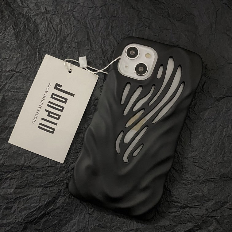 Titanium Gray Wind Hollowed Out Suitable For 1413 Phone Cases - tallpapa