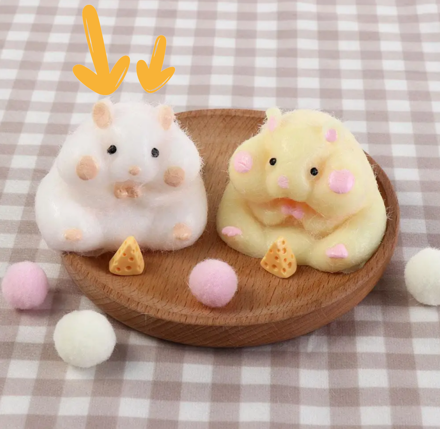 Tallpa Squishy Hamster Stress Relief Toy - (Free Shipping Included) (*Not Edible*)