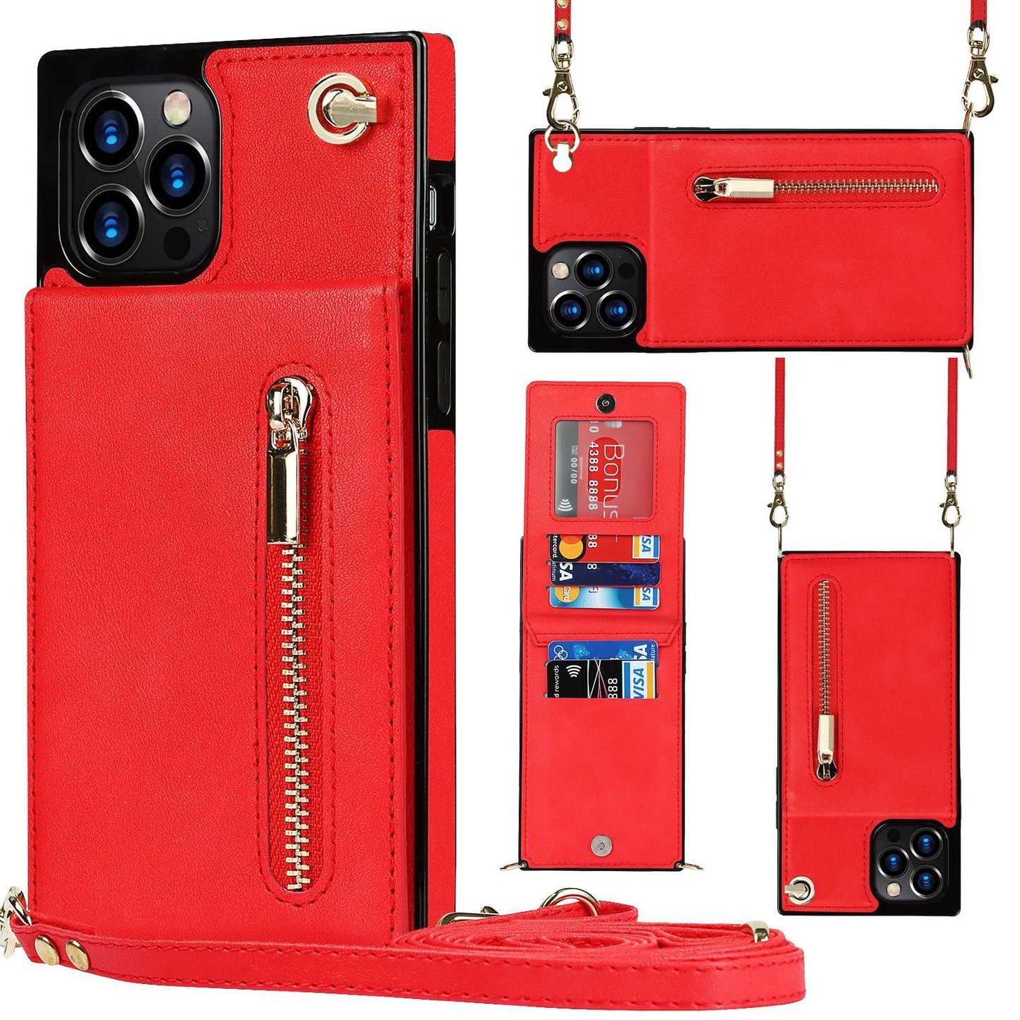 Zipper Phone Case Phone Case Crossbody - tallpapa