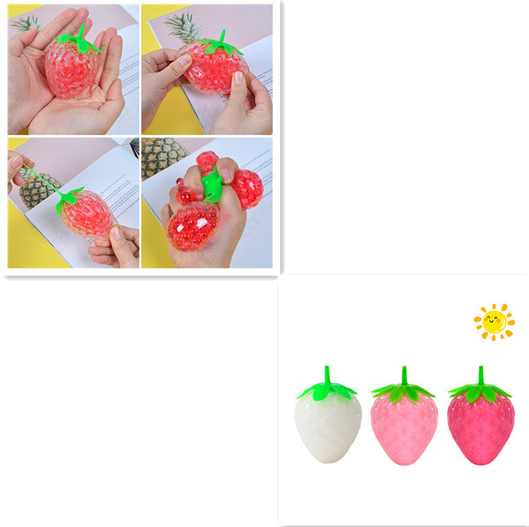 Tallpa Squishy Simulated Colorful Strawberry Squeezing Stress Relief Toy (Free Shipping Included) (*Not Edible*)