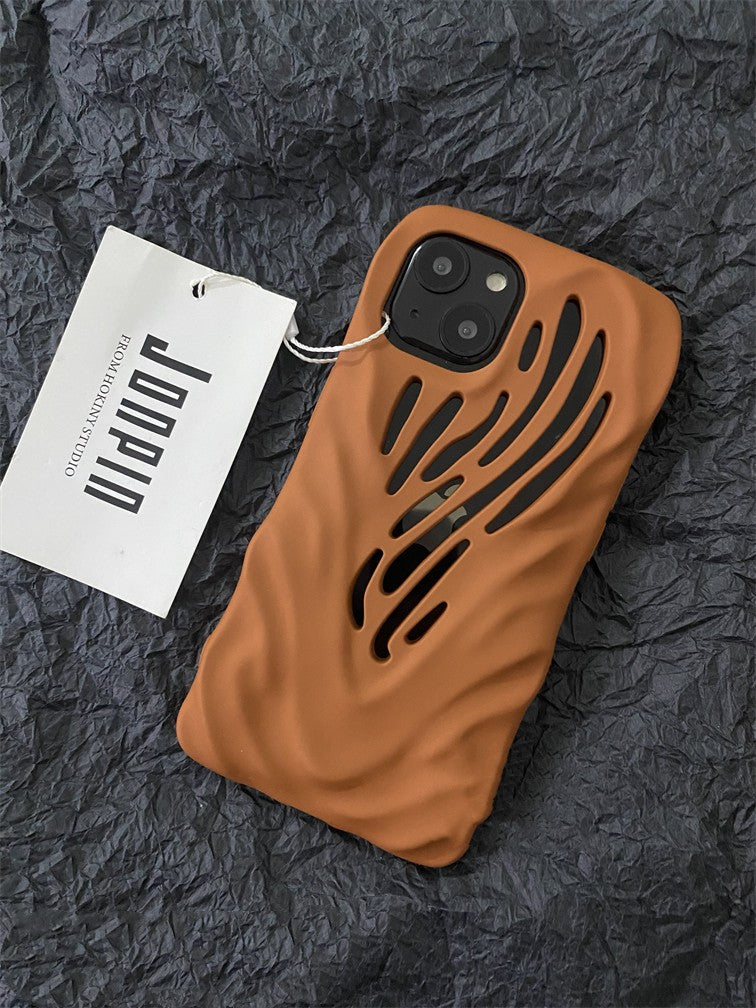 Titanium Gray Wind Hollowed Out Suitable For 1413 Phone Cases - tallpapa