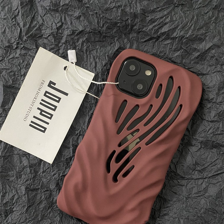 Titanium Gray Wind Hollowed Out Suitable For 1413 Phone Cases - tallpapa