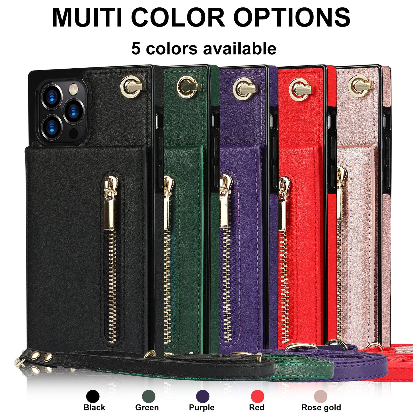Zipper Phone Case Phone Case Crossbody - tallpapa