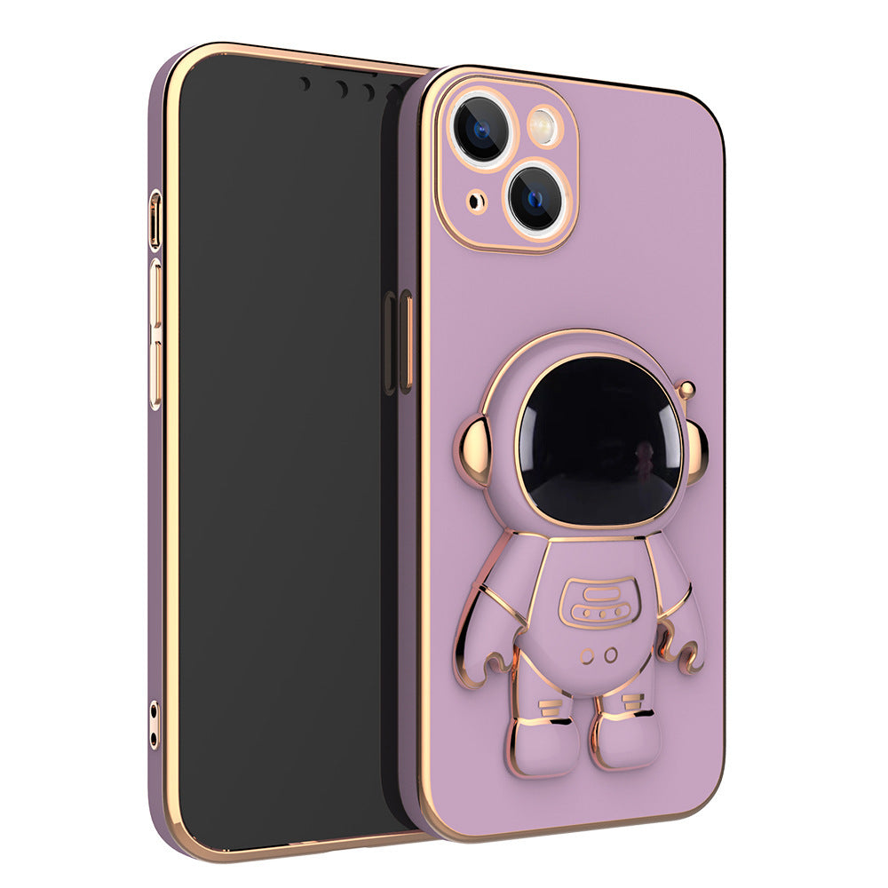 3D Astronaut Phone Case Anti-Drop Electroplating Bracket - tallpapa