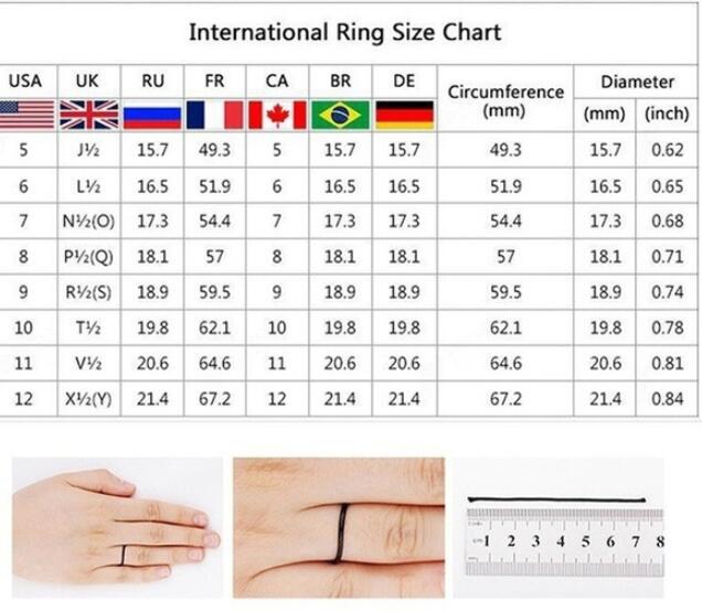 New set of rings wedding ring set men and women couple ring jewelry - tallpapa