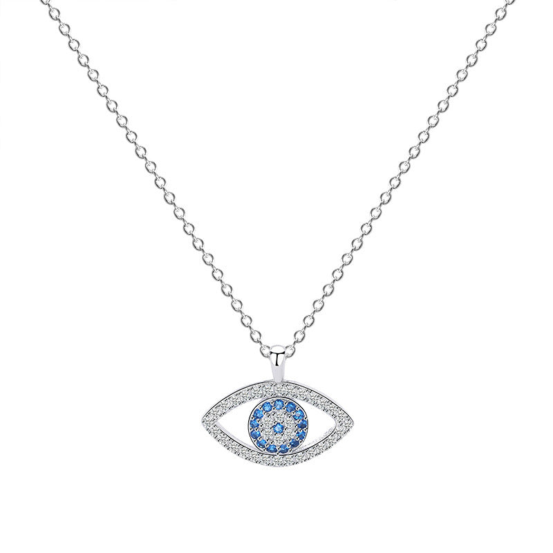 Sterling Silver Jewelry Atmospheric Eye Necklace Eye Pendant - tallpapa