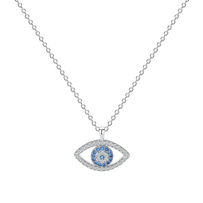 Sterling Silver Jewelry Atmospheric Eye Necklace Eye Pendant - tallpapa