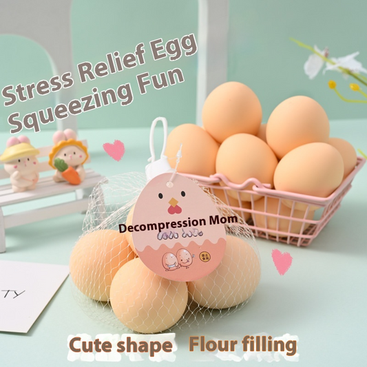 Tallpa Squishy Egg Stress Relief Toy (Free Shipping Included) (*Not Edible*)