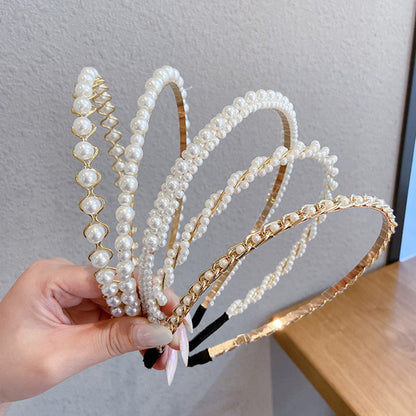 Thin pearl headband - tallpapa