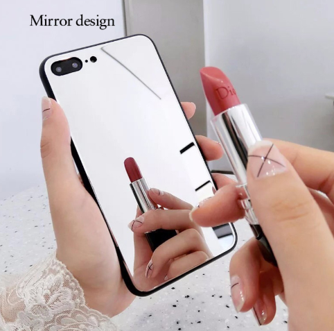 Compatible with Apple, iphoneX mirror phone case iphone7/8plus make-up self-timer glass case - tallpapa