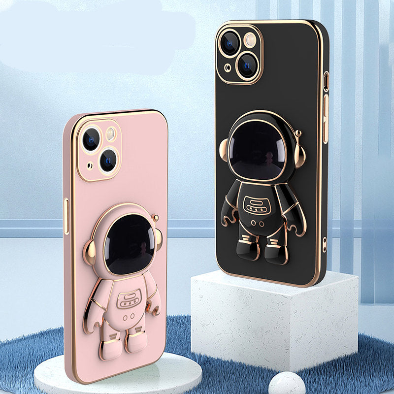 3D Astronaut Phone Case Anti-Drop Electroplating Bracket - tallpapa