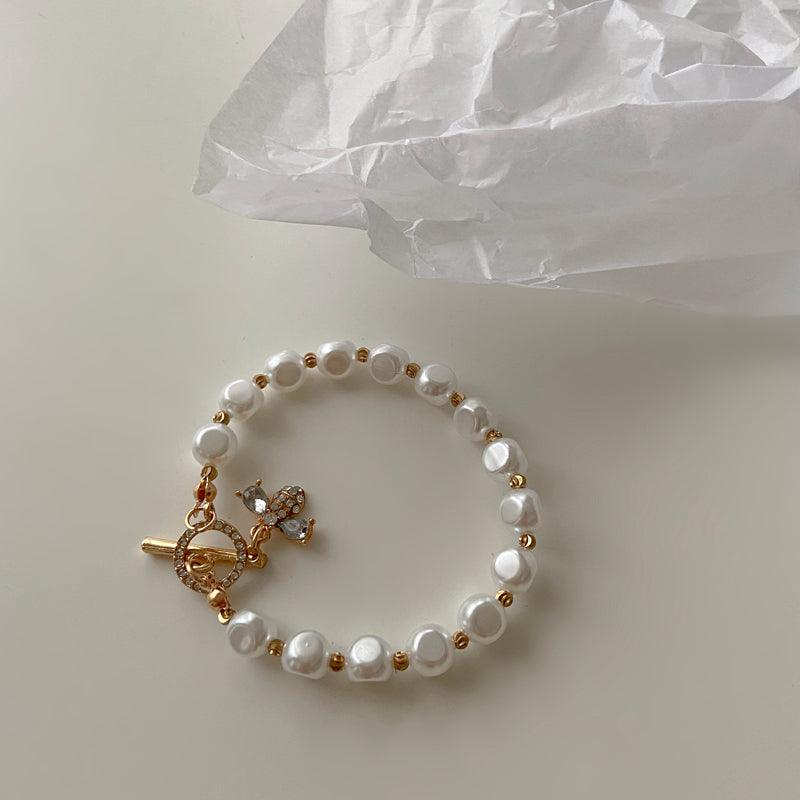 Classic Fashion Natural Stone Pearl Pendant Bracelet For Woman Exquisite New Lucky Cuff Bracelet Anniversary Gift Luxury Jewelry - tallpapa