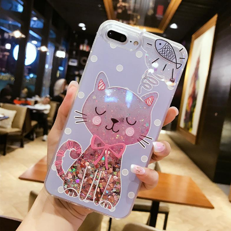 Compatible with Apple, Cat Phone Cases for iPhone 6 to iPhone X - tallpapa