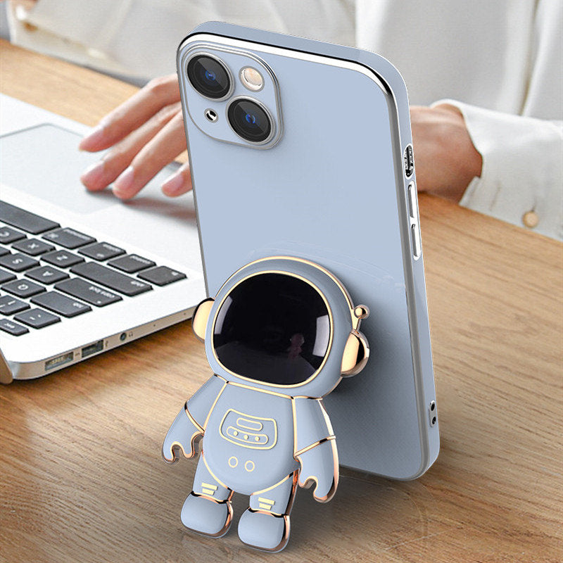 3D Astronaut Phone Case Anti-Drop Electroplating Bracket - tallpapa