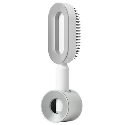 Self Cleaning Hair Brush For Women One-key Cleaning Hair Loss Airbag Massage Scalp Comb Anti-Static Hairbrush - tallpapa