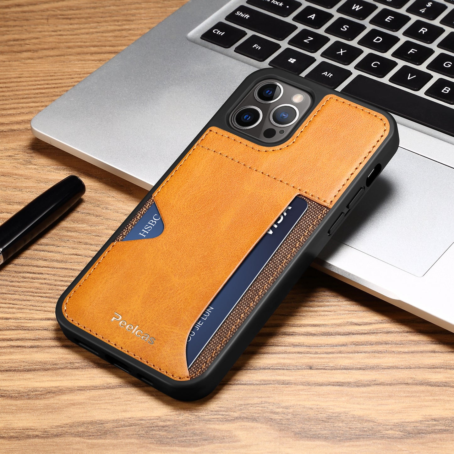 Phone Business Back Leather Card Phone Case - tallpapa