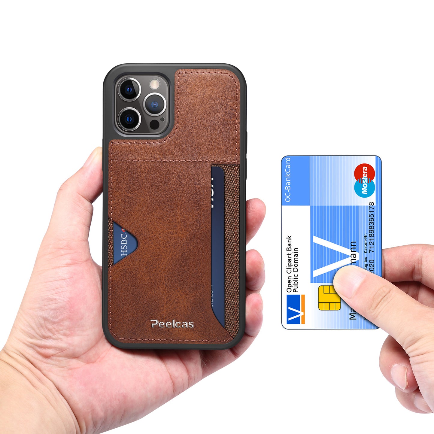 Phone Business Back Leather Card Phone Case - tallpapa