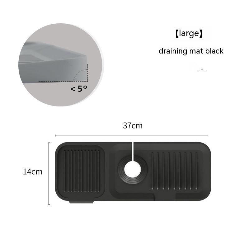 Silicone Faucet Pad Kitchen Gadgets Bathroom Mat Anti-splash Drain Pad Faucet Bottom Waterproof Thickening - tallpapa