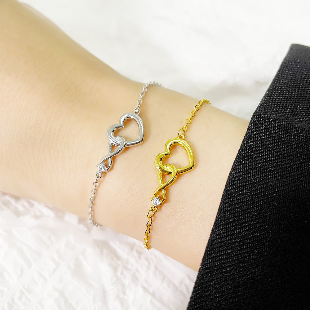 Heart-shape Bracelet Fashion Jewelry Versatile Love Bracelet Gift For Girlfriend Valentine's Day - tallpapa